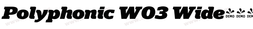 Polyphonic W03 Wide字体转换 Polyphonic W03 Wide字体转换